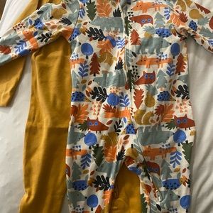 Long sleeve footed one piece